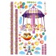 Carousel and balloons kidmeter wall decal