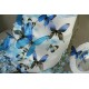 Pack of 18 Adhesive Butterflies - 3D effect - Chic translucid 