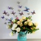 Pack of 18 Adhesive Butterflies - 3D effect - Chic translucid 