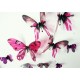 Pack of 18 Adhesive Butterflies - 3D effect - Chic translucid green 