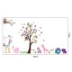 Wall decal Cute animals in the garden 