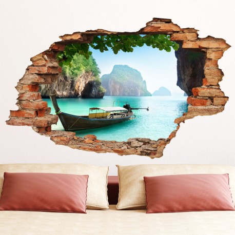 Wall decal Landscape "The secret islands"