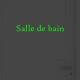 Lot de 2 stickers portes - Salle de bain et Toilettes  - Phosphorescent