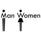 Sticker WC Man & Women 