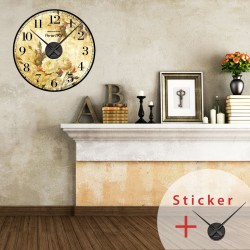  Vintage Clock wall decal Paris 1921