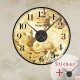  Sticker horloge Vintage Paris 1921