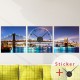 Clock Wall Decal Brooklyn  Bridge