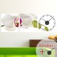 Clock Wall decal Orchid