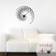 Clock Wall decal spiral