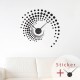 Clock Wall decal spiral