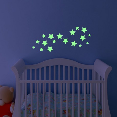 Sticker étoiles phosphorescentes