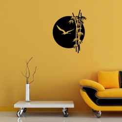 Wall decal Sunset and bamboo