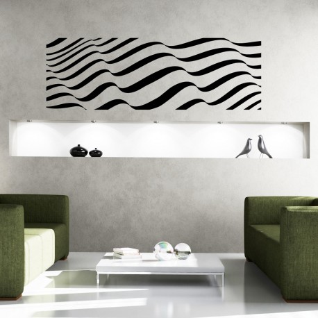 Wall decal waves pattern 1