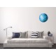 Earth Glow blue in the dark wall decal