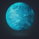 Earth Glow blue in the dark wall decal