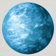 Sticker Terre phosphorescente bleue 