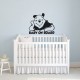 Wall decal Baby on board - black
