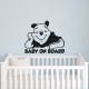 Wall decal Baby on board - black