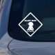 Sticker Baby boy on board - blanc