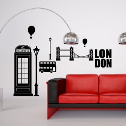 Wall decal London elements