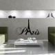 Wall decal Paris with Eiffel tower