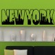 Wall decal New York letter frame