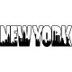 Wall decal New York letter frame