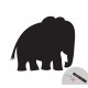 Elephant blackboard sticker + 1 white liquid chalk