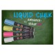 Pack of 4 Liquid chalks for blackboard, white board, window - 3mm