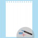 Sticker Tableau blanc Blocnote + 1 craie liquide bleu