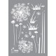 Stickers dandelion flowers