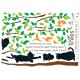 Sticker arbre et chats