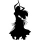 Sticker Silhouette danseuse orientale