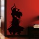 Silhouette Sticker bellydancer