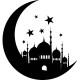 Sticker Oriental Monument moon and the stars 1