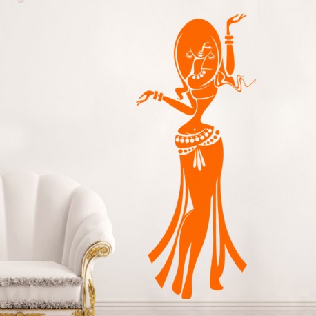 Sticker Danseuse Orientale 3- madeco-stickers, boutique en ligne de stickers muraux pas cher !