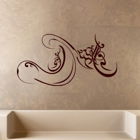 Sticker Calligraphie Orientale-madeco-stickers, boutique en ligne de stickers muraux pas cher !