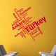 Sticker Turkey - madeco-stickers, boutique en ligne de stickers muraux pas cher !