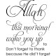 Sticker Don't forget to thank Allah