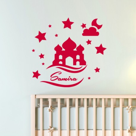 Sticker Un palais sous une nuit étoilée