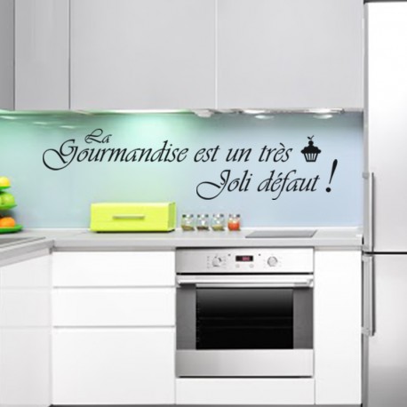 Sticker La gourmandise est un joli défaut