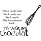 Sticker recette " Mousse au chocolat "