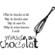 Sticker recette " Mousse au chocolat "