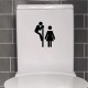 Sticker porte Figure WC