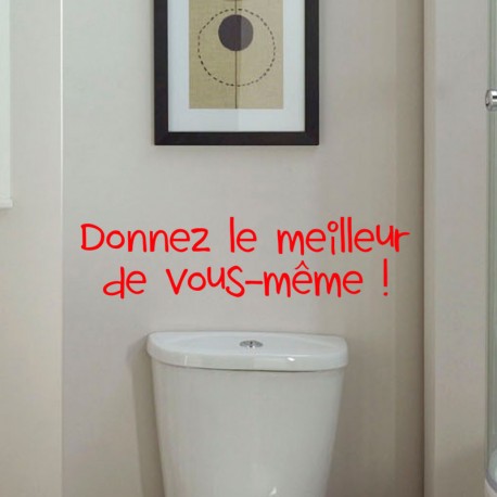 Sticker Donnez le meilleur de vous-même