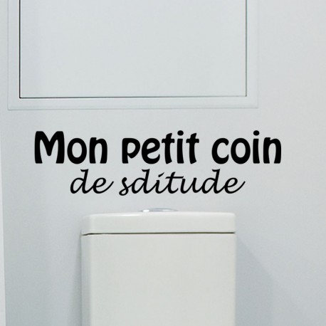 Sticker Mon petit coin de solitude