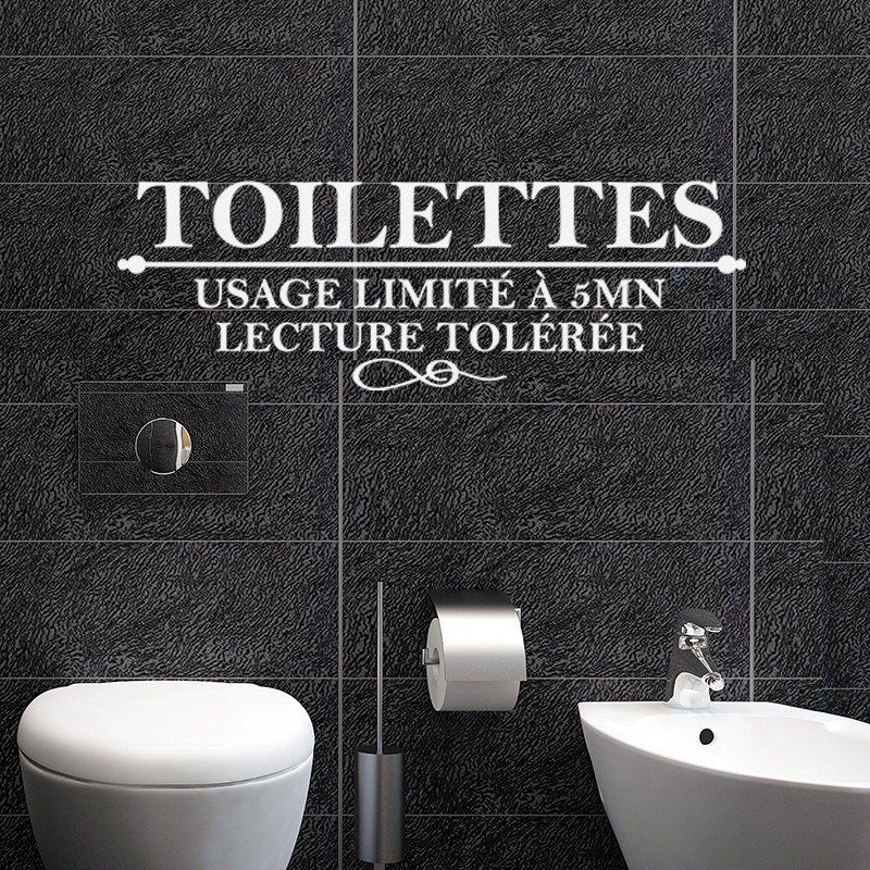 Sticker Plaque pour WC 1 pas cher - Stickers Toilettes WC discount -  stickers muraux - madeco-stickers