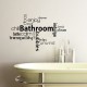 Sticker Bathroom, enjoy, calm…