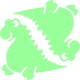 Sticker phosphorescents Dinos