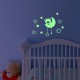 Sticker Phosphorescent Ours en peluche sur la lune